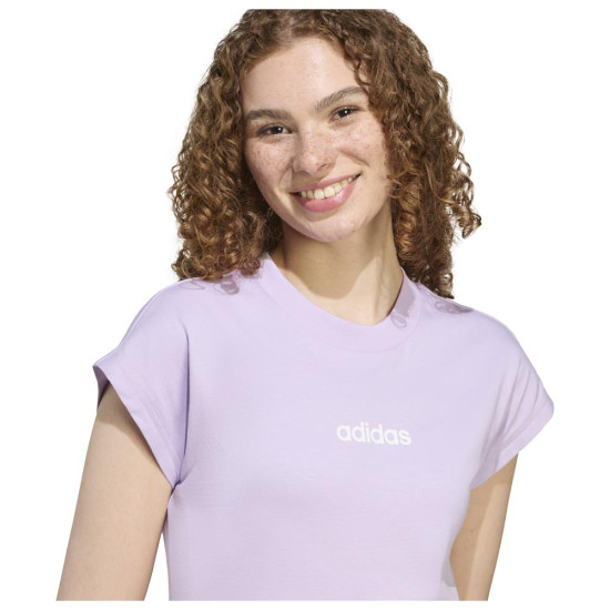Adidas Γυναικεία κοντομάνικη μπλουζα Linear Single Jersey Tee Adidas Γυναικεία κοντομάνικη μπλουζα Linear Single Jersey Tee